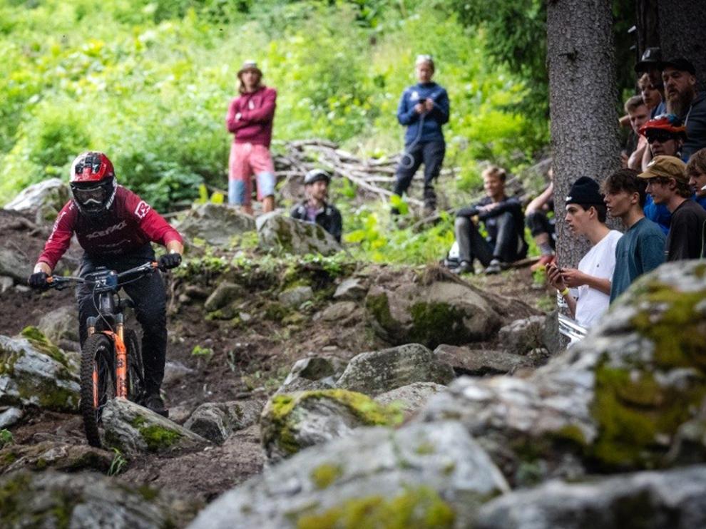 Gabriel Torralba, este fin de semana en los Alpes italianos.