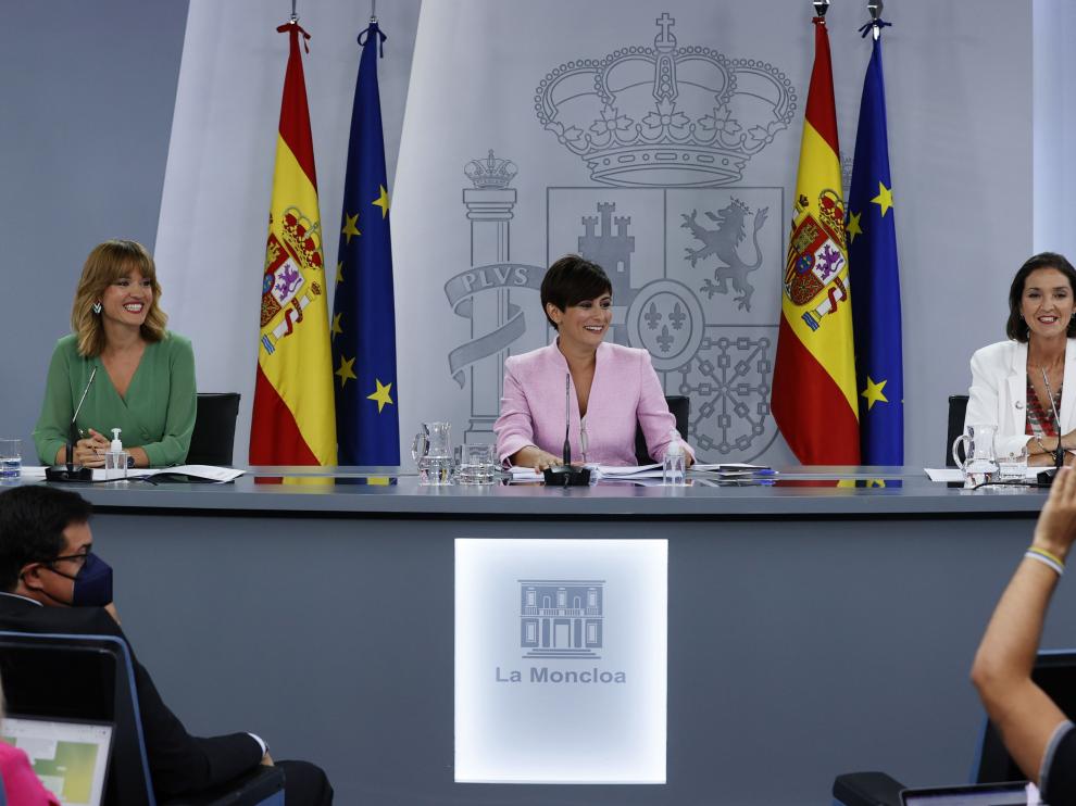 Rueda de prensa tras el primer Consejo de Ministros del nuevo Gobierno.