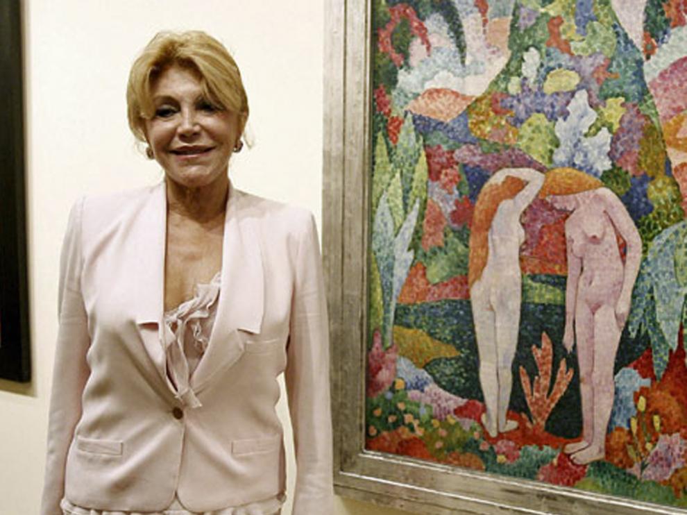 Carmen Cervera, en el Museo Thyssen-Bornemisza.