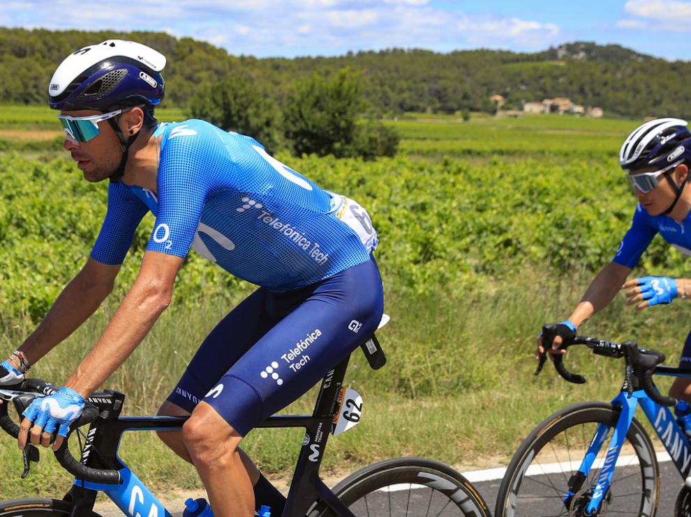 Jorge Arcas, estos días en el Tour de Francia.