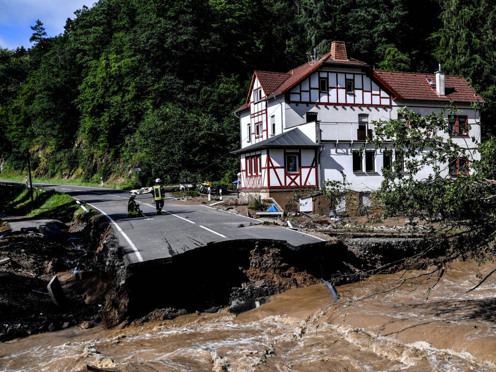 Inundaciones en la localidad alemana de Schuld.