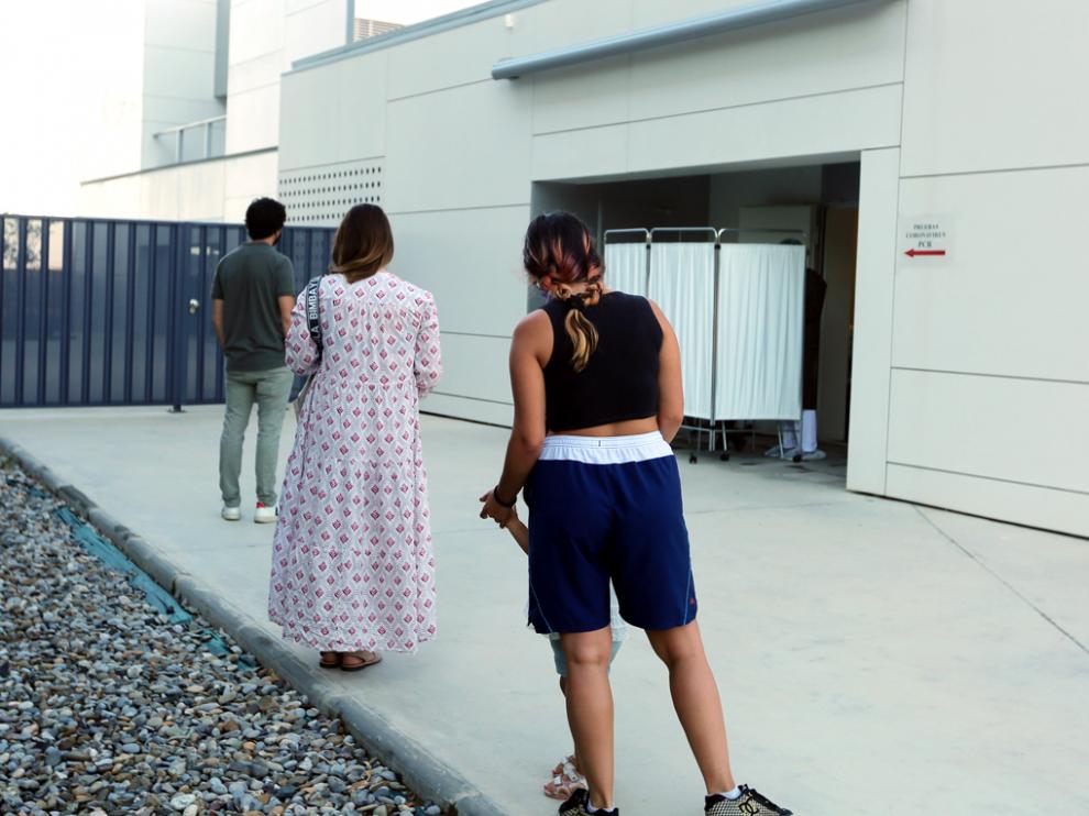 Cola, la semana pasada, para hacerse PCR en el Centro de Salud de Los Olivos