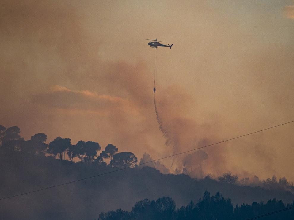 Incendio en la provincia de Huesca