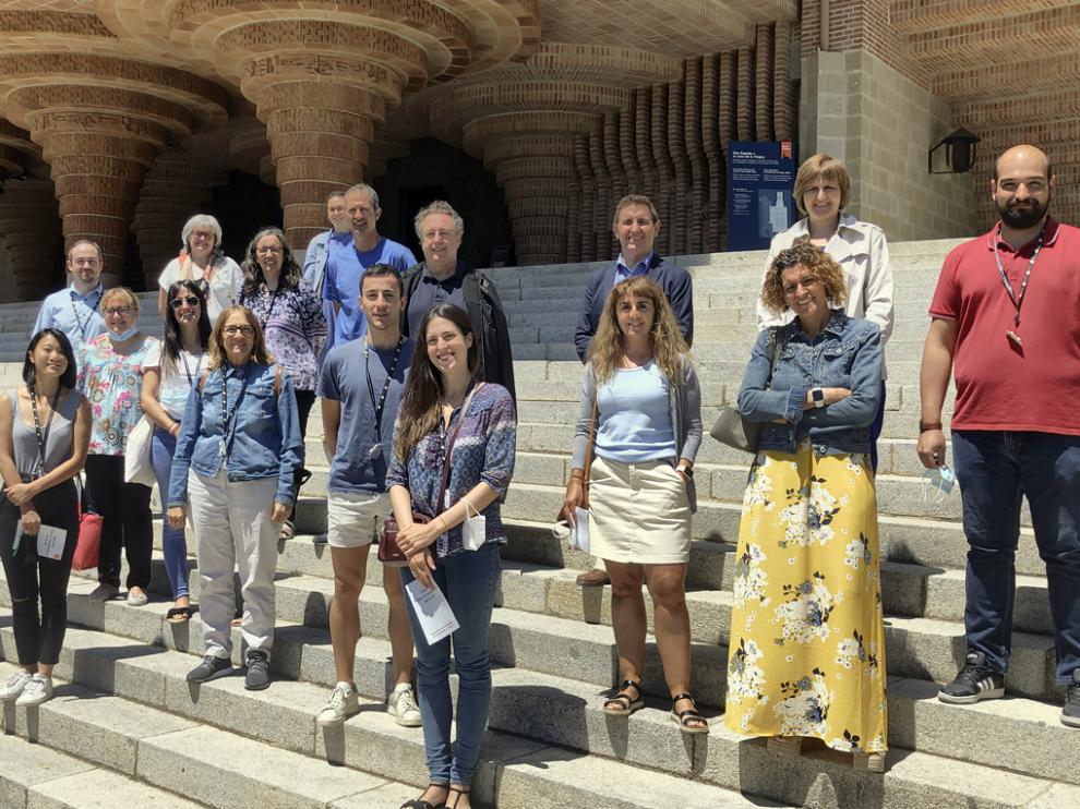 Los responsables turísticos, este jueves en Torreciudad