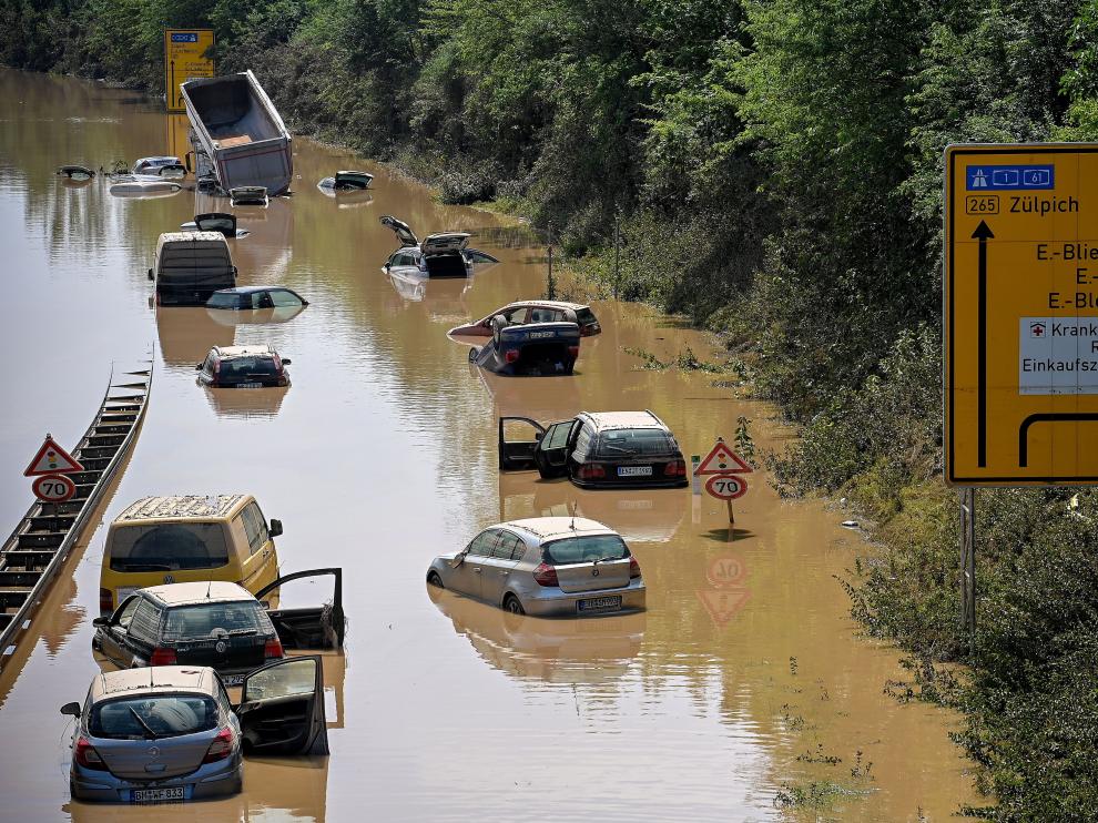 Inundaciones en Alemania ocasionadas por las tormentas.