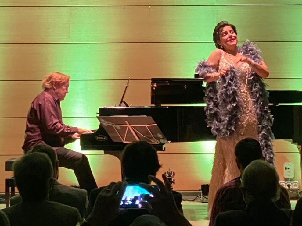 La mezzosoprano Nancy Fabiola Herrera inauguró el festival ‘Tocando el Cielo’.