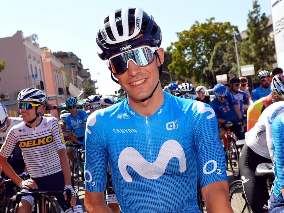Sergio Samitier, antes de tomar la salida en la última etapa que se disputó en Cagliari.