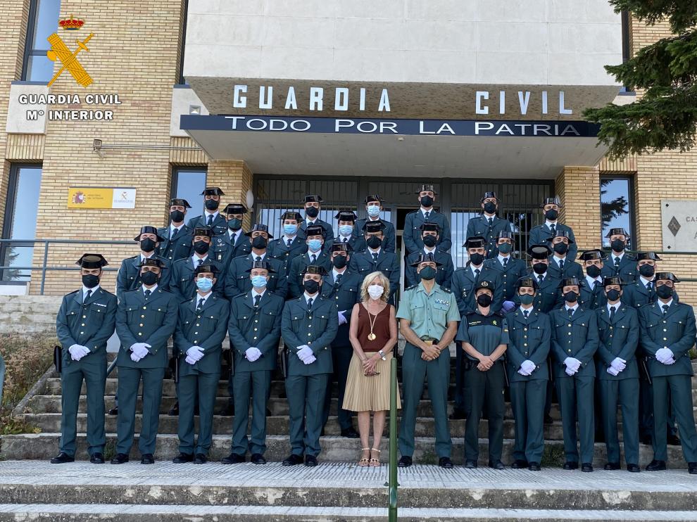 Acto de recepción de los nuevos agentes de la Guardia Civil.
