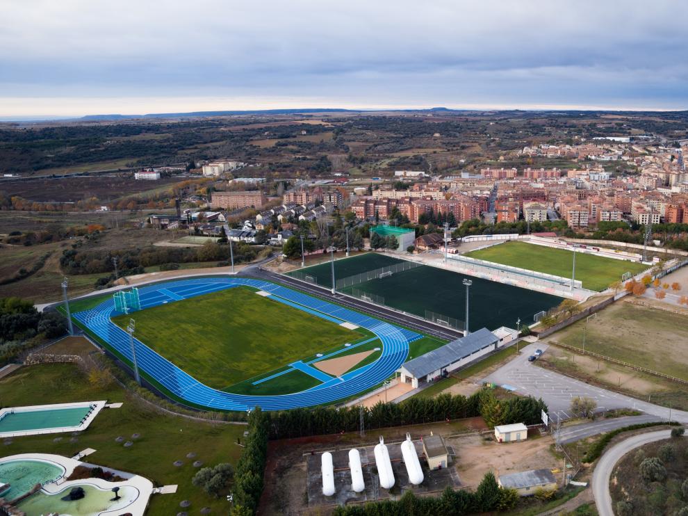 Imagen de la zona deportiva de Barbastro.