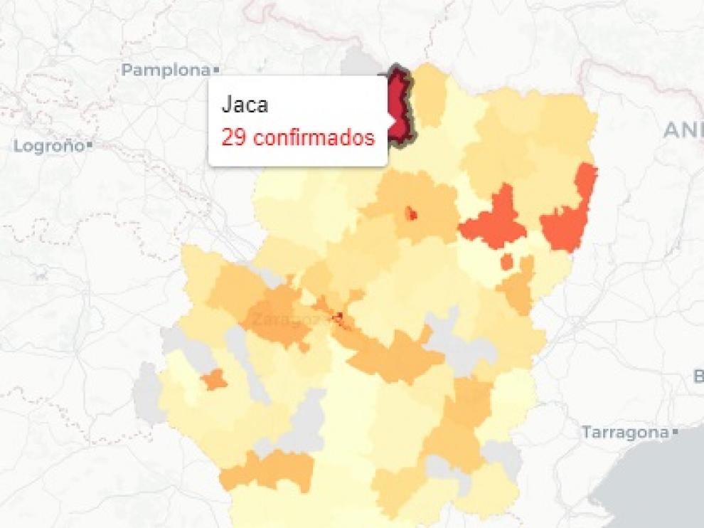 Los casos de covid en la provincia de Huesca se encuentran disparados.