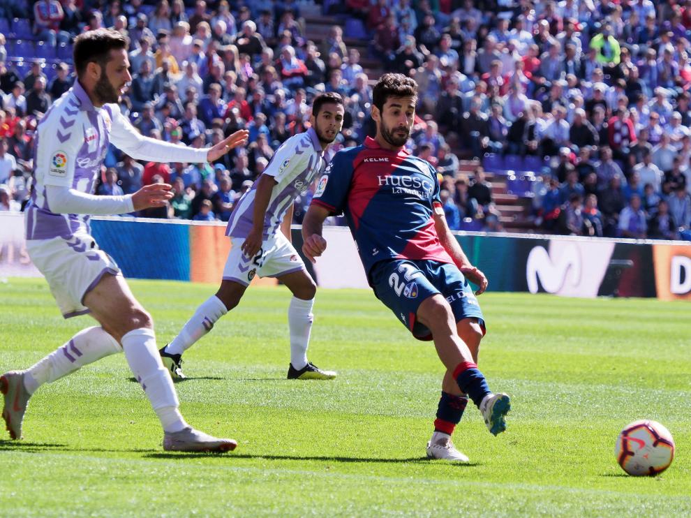 Lluis Sastre en un partido contra el Valladolid en Primera División.