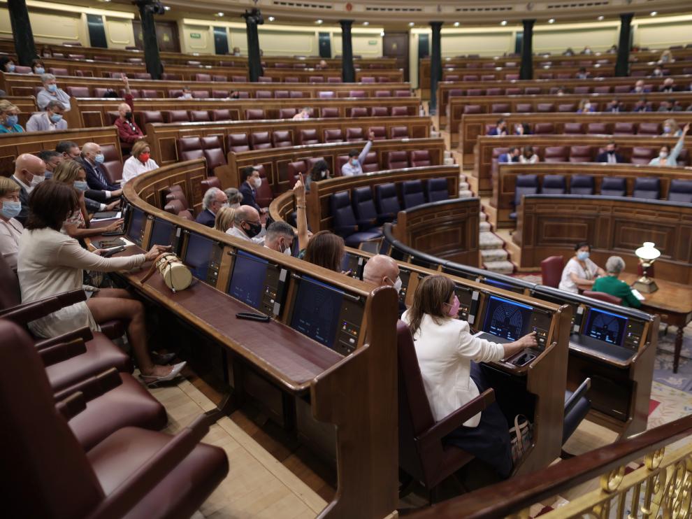 Vista general de la votación del decreto ley de medidas urgentes para reducir la temporalidad en el empleo público