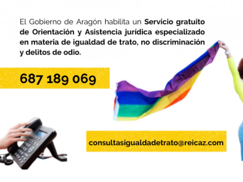 Teléfono gratuito para atender los delitos de odio por homofobia, orientación sexual o identidad de género