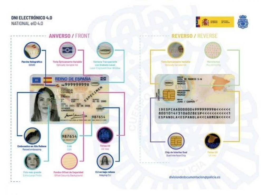 Los ciudadanos españoles obtienen desde este lunes el nuevo DNI Europeo.