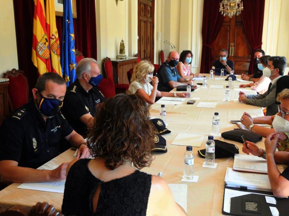 La Junta de Seguridad ultima el dispositivo en la ciudad de Huesca ante las fechas de San Lorenzo