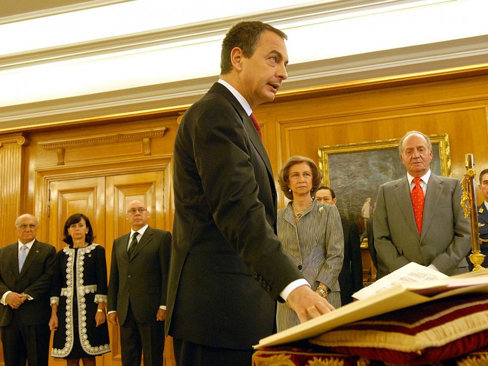 José Luis Rodríguez Zapatero en su jura como presidente.
