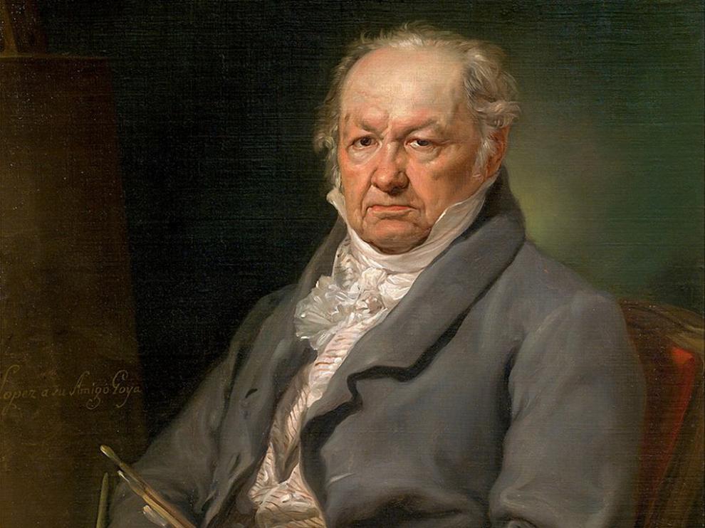Retrato del pintor Francisco de Goya (1826), por Vicente López, Museo del Prado