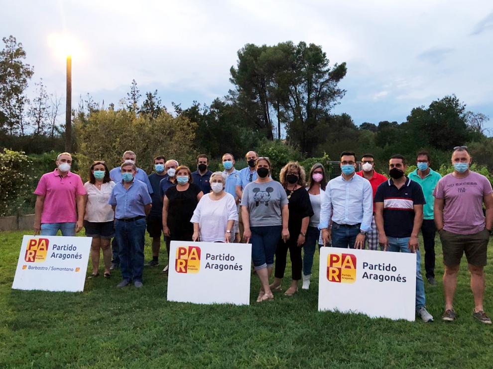 Encuentro entre el PAR de Barbastro y miembros de la Comarca del Somontano
