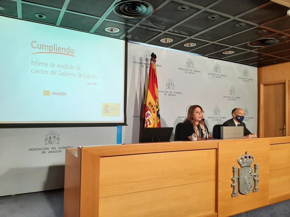 Rosa Serrano ha presentado: La Moncloa. Rendición de cuentas 2020. Informe 'Cumpliendo'.