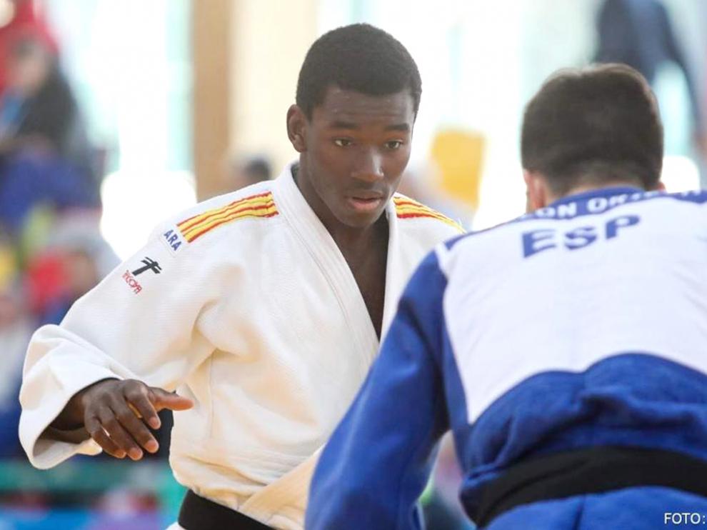 El barbastrense Moussa Macalou, bronce en el Campeonato de España Junior en la categoría -73kg