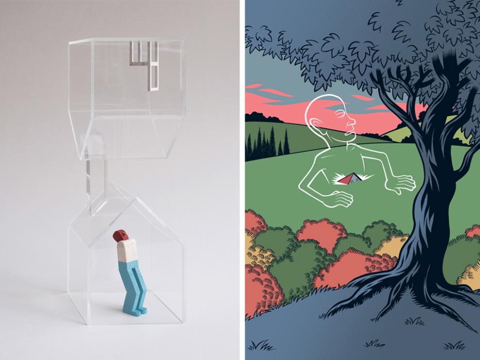 Ilustraciones de Isidro Ferrer y Bernardo Bergara