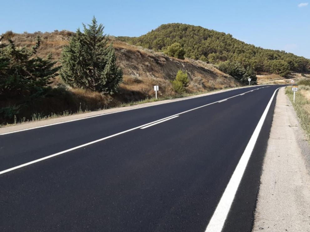 Tramo de la carretera Alcubierre