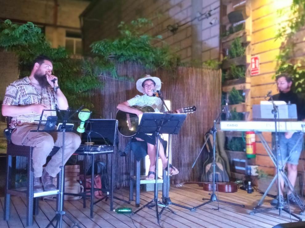 Alicia Canguero, en el concierto que ofreció el pasado mes de julio en Vitelli Terrazza.