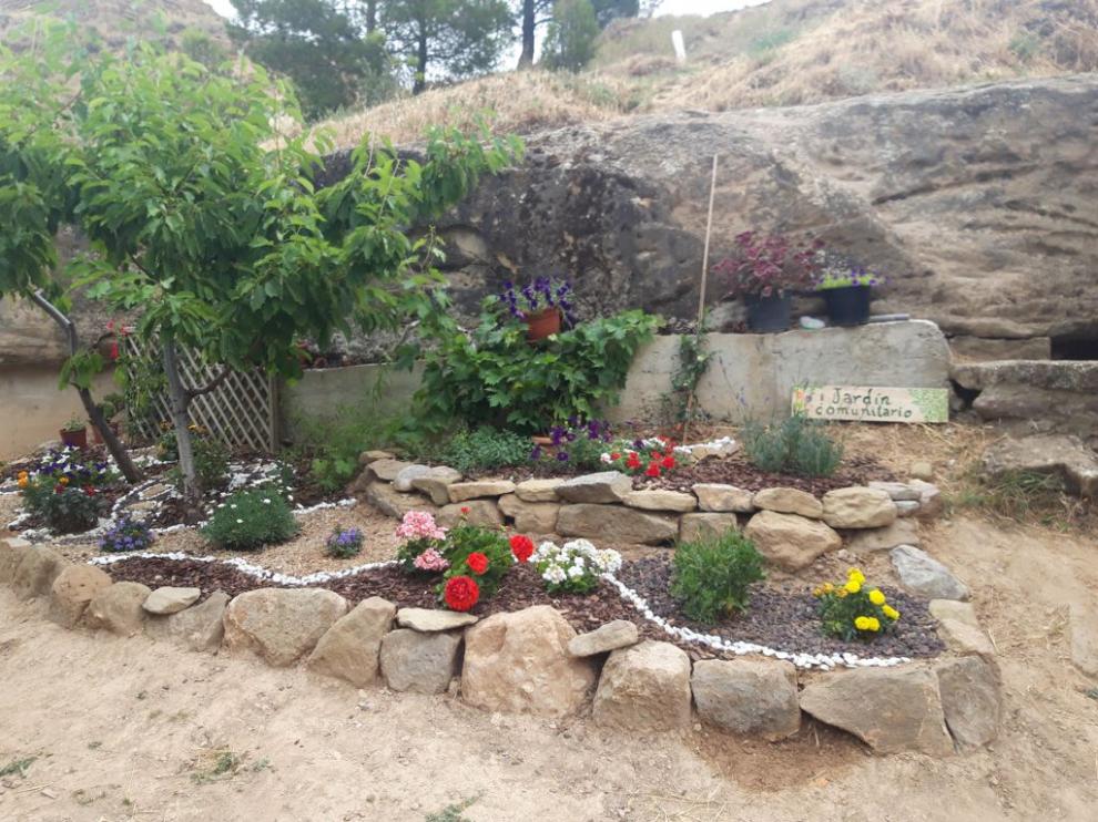 Rincón ganador en el núcleo de Bolea, dentro del concurso “Embellece tu pueblo”