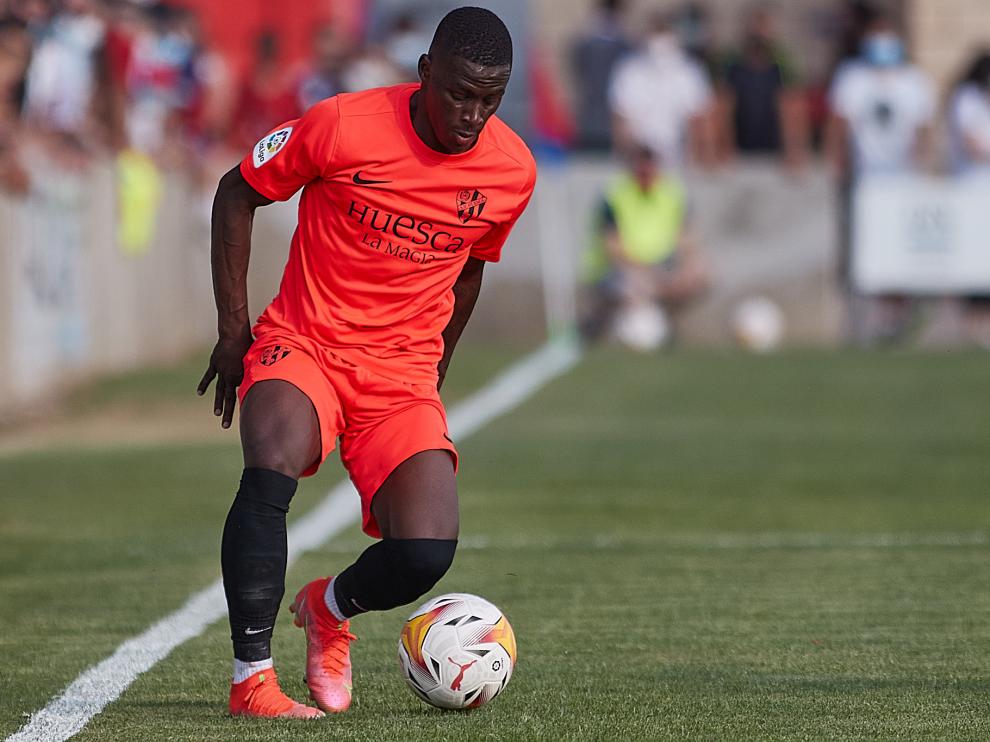 Juan Peñaloza ha tenido muchos minutos esta pretemporada con el Huesca.