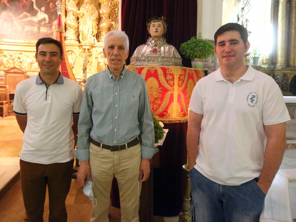 Carlos Nasarre, José Luis Ramos y Abraham Gabás
es`pecial san lorenzo
6 - 8 - 21 foto pablo segura