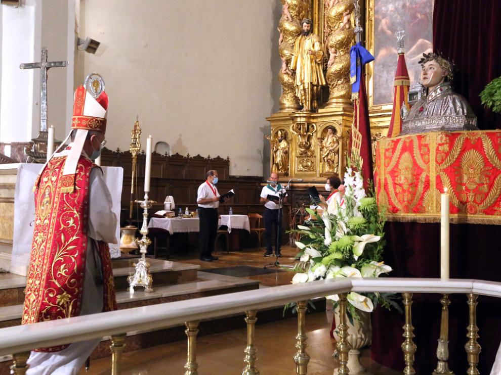 El Triduo en honor a San Lorenzo terminó con la eucaristía y con el canto del himno al santo de la mano del corro parroquial