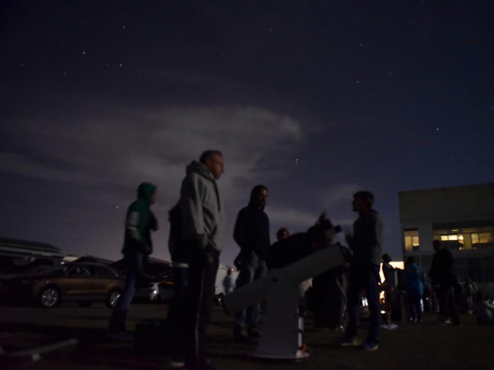 Observación de las perseidas en el Planetario