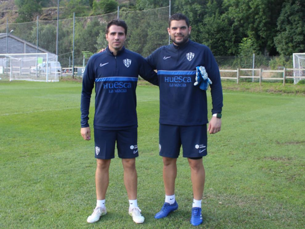 Sipán y Mallén, los oscenses en el cuerpo técnico del Huesca.
