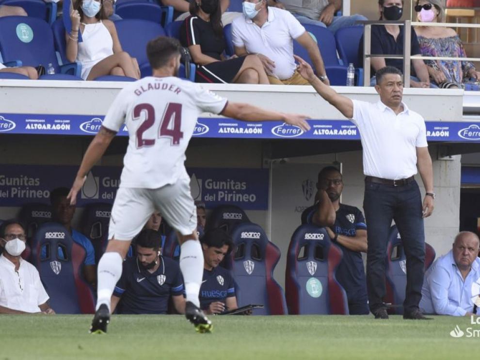 Nacho Ambriz, durante el encuentro ante el Eibar