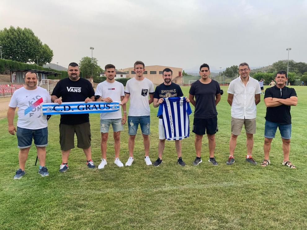 Miembros de la nueva junta directiva del club ribagorzano.