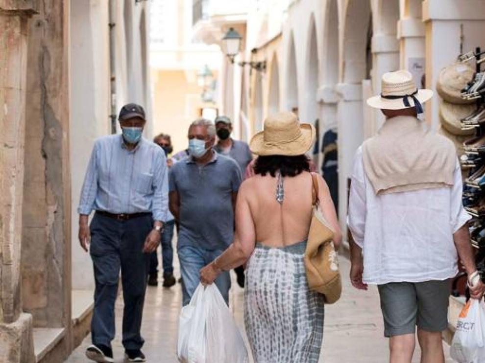 Turistas en Menorca