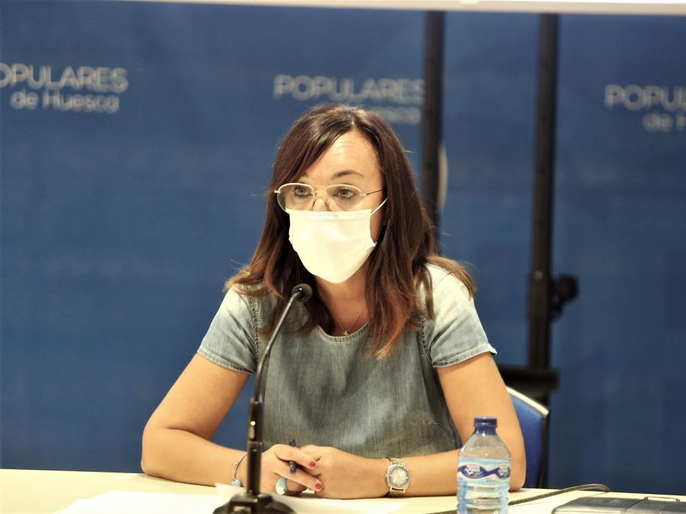 Gemma Allué, portavoz del Partido Popular en Huesca.