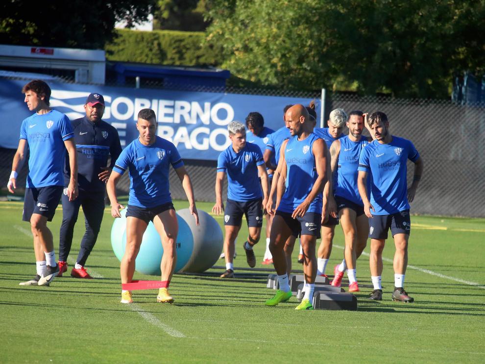 Borja García fue la novedad en la vuelta al trabajo de ayer en el IES Pirámide.