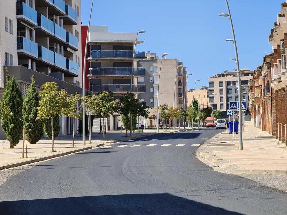 Finalización de las obras en la calle Benito Coll de Binéfar