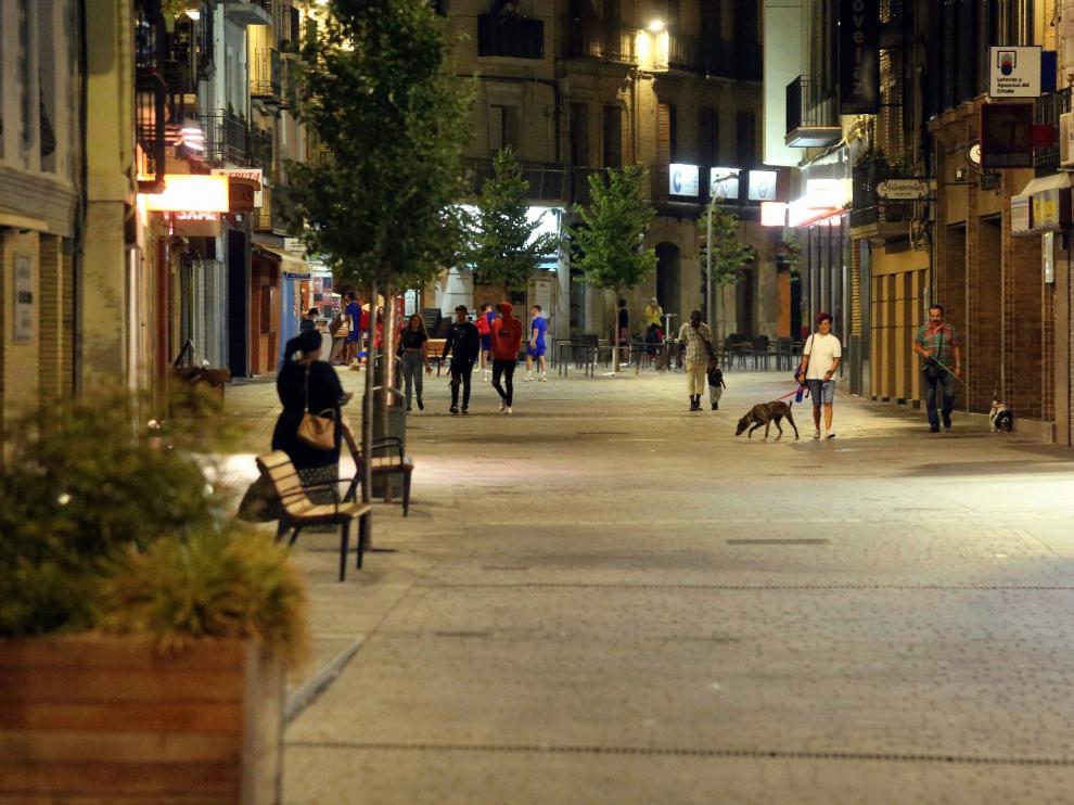 Las últimas horas con el toque de queda han sido muy tranquilas en Huesca.