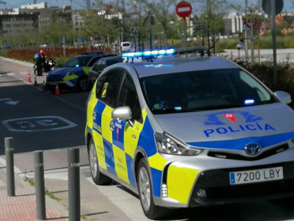 Coche patrulla de la Policía de Rivas