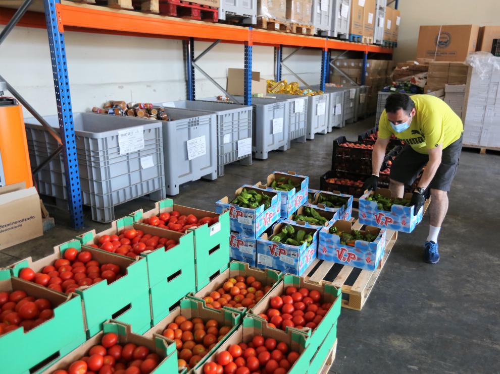 Donaciones recibidas en el Banco de Alimentos de Huesca