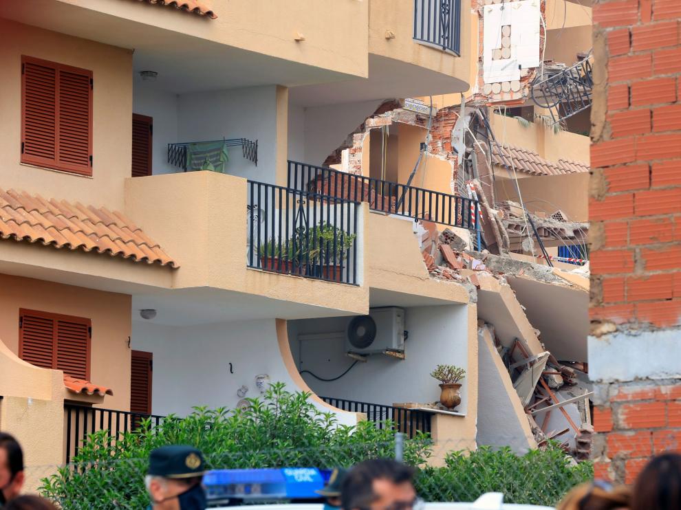 Edificio derrumbado en Peñícola