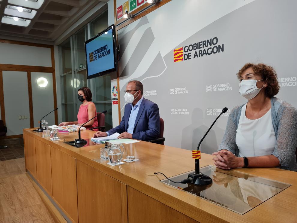 El Consejero de Eduación, Felipe Faci, en la rueda de prensa previa al curso escolar 2021/2022