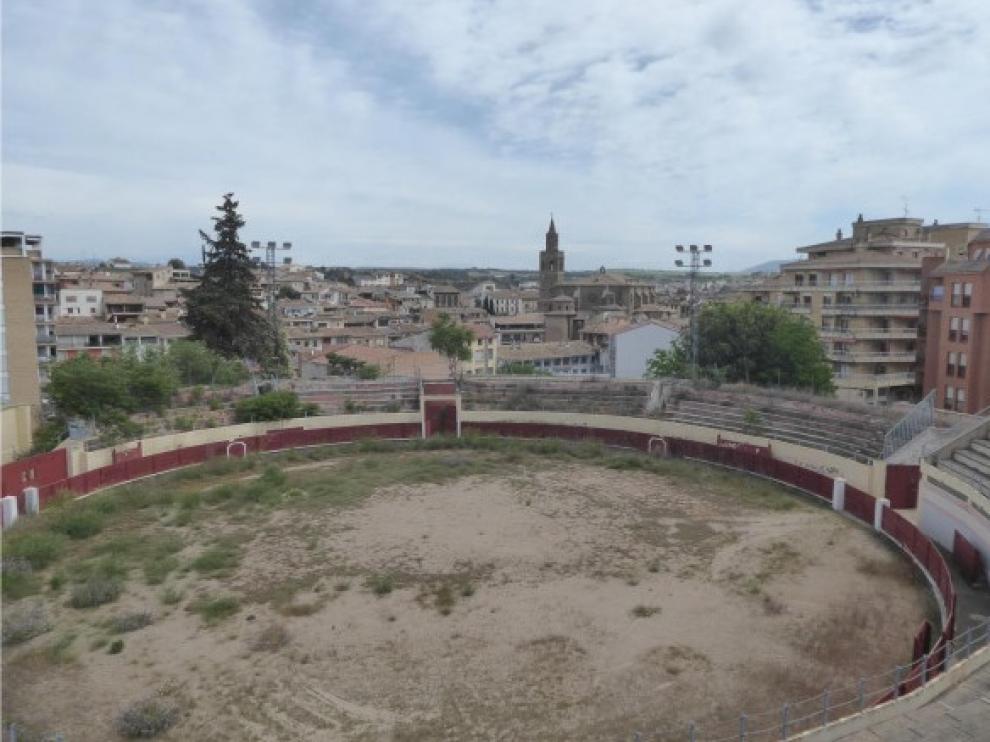 Graderío antiguo de la plaza de toros de Barbastro