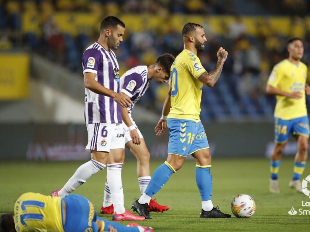 Jesé Rodríguez marcó ante el Valladolid el primer gol de Las Palmas esta temporada.