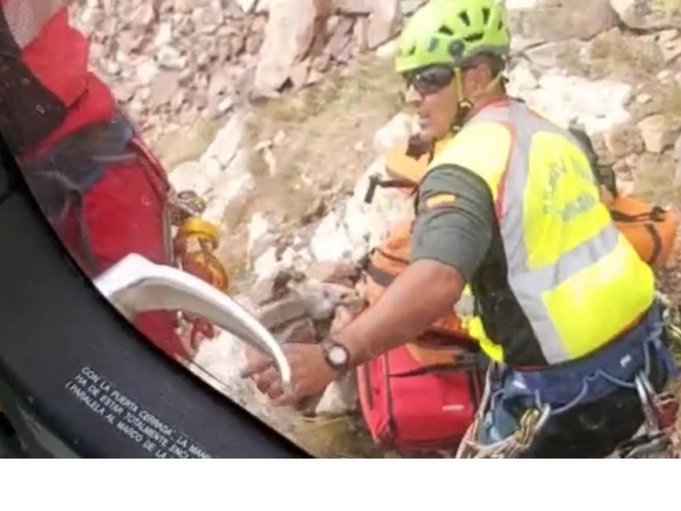 Rescate del montañero fallecido en Sallent