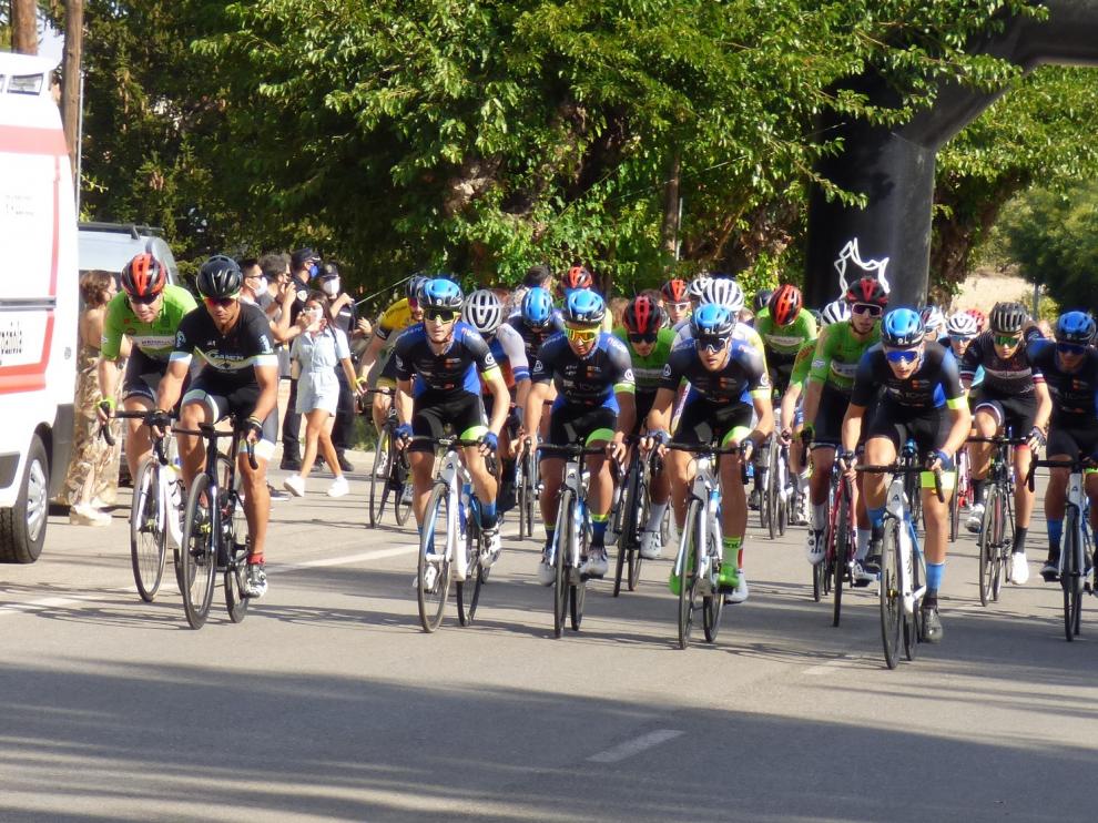 Un momento de la carrera celebrada este domingo en Barbastro