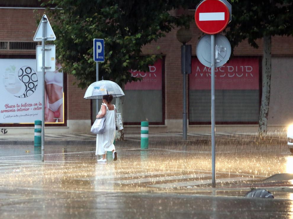 En la tarde de este lunes descargó una fuerte tormenta