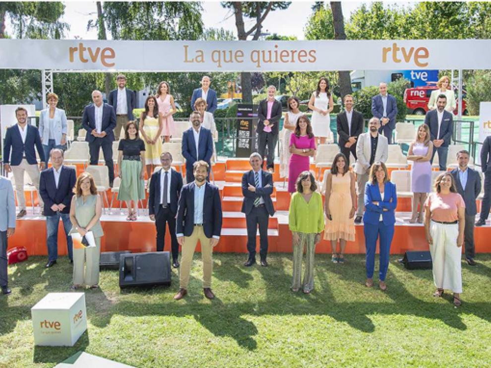 Presentación de los Informativos de RTVE en Prado del Rey.